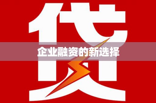 天心企业融资的新选择