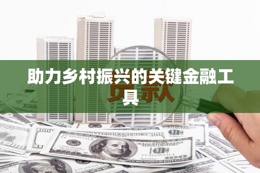 天心助力乡村振兴的关键金融工具