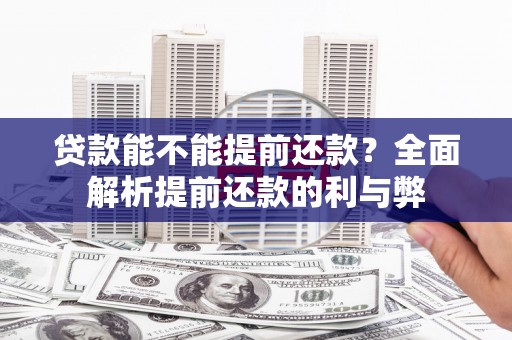 天心贷款能不能提前还款？全面解析提前还款的利与弊