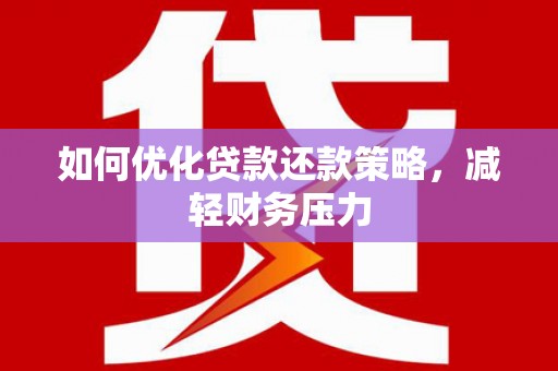 天心如何优化贷款还款策略，减轻财务压力