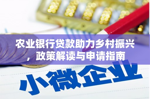 天心农业银行贷款助力乡村振兴，政策解读与申请指南