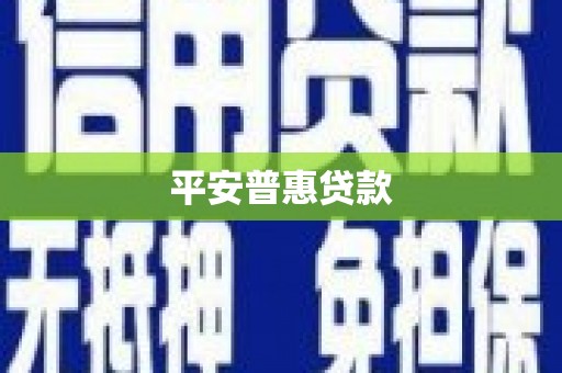 天心平安普惠贷款