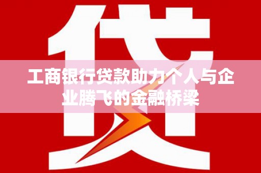 天心工商银行贷款助力个人与企业腾飞的金融桥梁